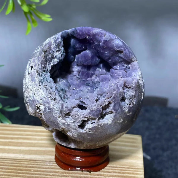 Purple Grape Agate Ball-ToShay.org
