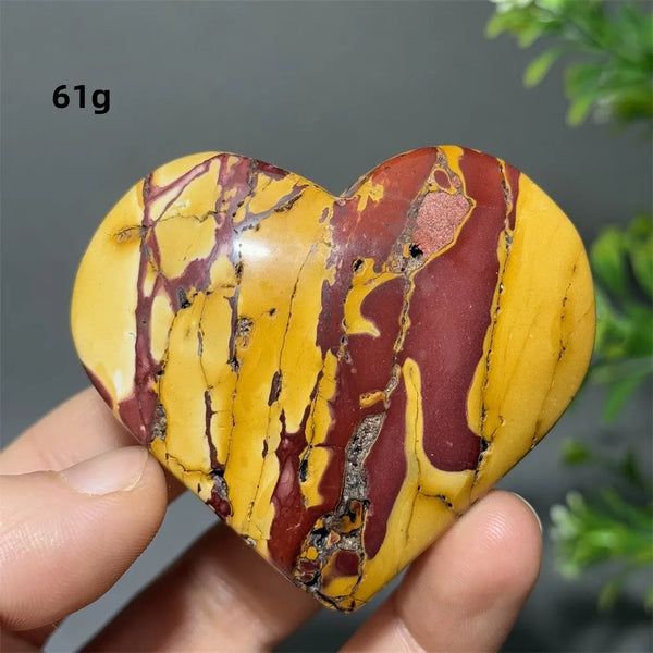 Yellow Mookaite Heart-ToShay.org