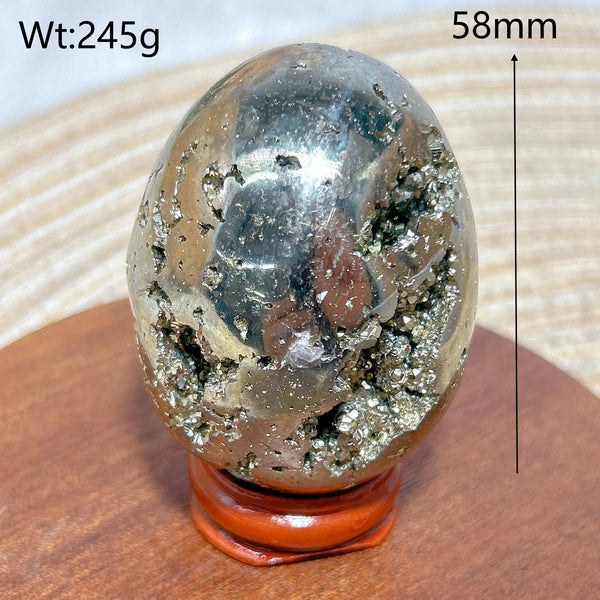 Silver Pyrite Geode Eggs-ToShay.org