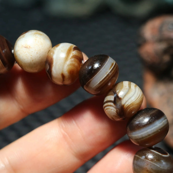 Tibetan Agate Dzi Beads-ToShay.org