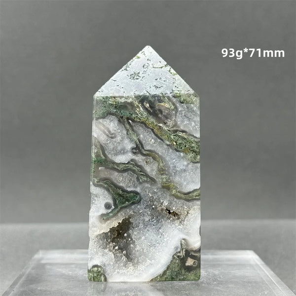 Green Aquatic Agate Tower-ToShay.org