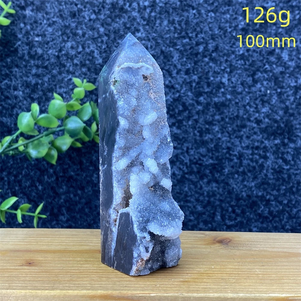Purple Sphalerite Geode Tower-ToShay.org