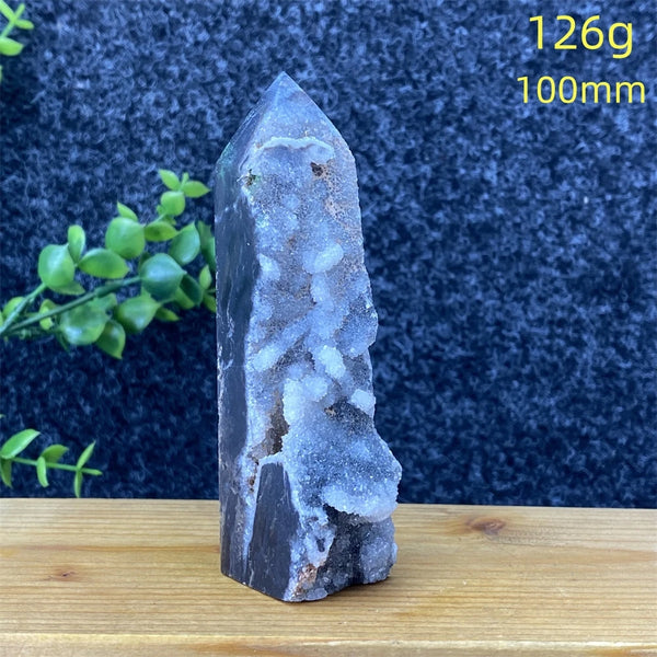 Purple Sphalerite Geode Tower-ToShay.org