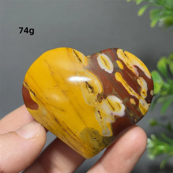 Yellow Mookaite Heart-ToShay.org