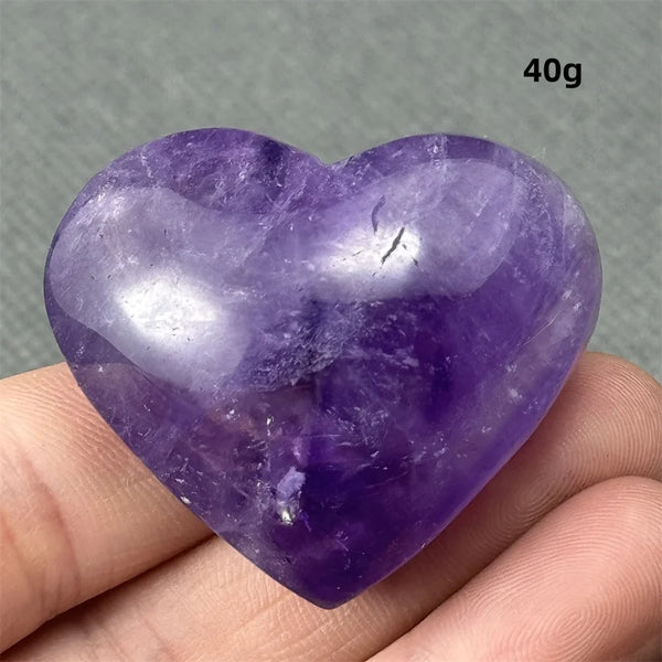 Purple Amethyst Heart-ToShay.org