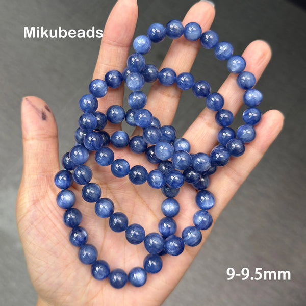 Blue Kyanite Bead Bracelet-ToShay.org