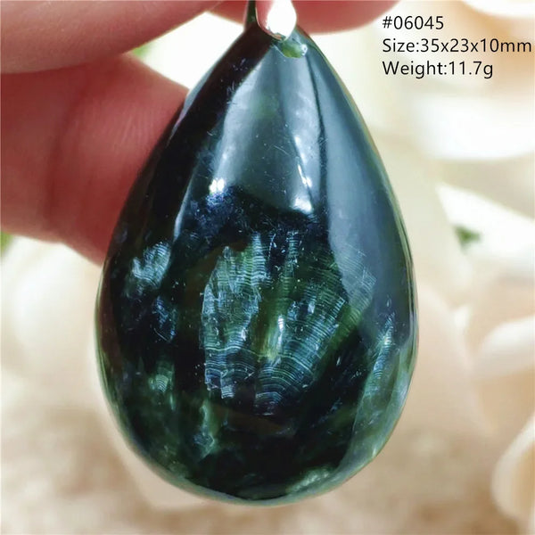 Green Seraphinite Pendant-ToShay.org