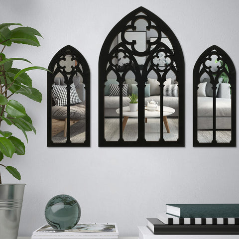 Gothic Arched Window Wall Mirror-ToShay.org