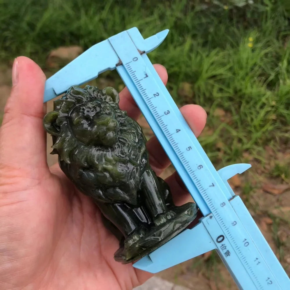 Green Ophiolite Rock Lion-ToShay.org