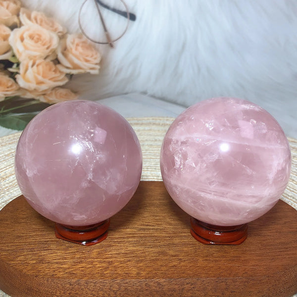 Pink Rose Quartz Ball-ToShay.org