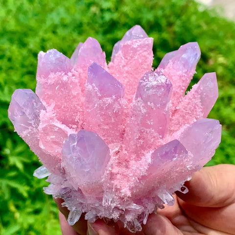 Pink Phantom Quartz Cluster-ToShay.org