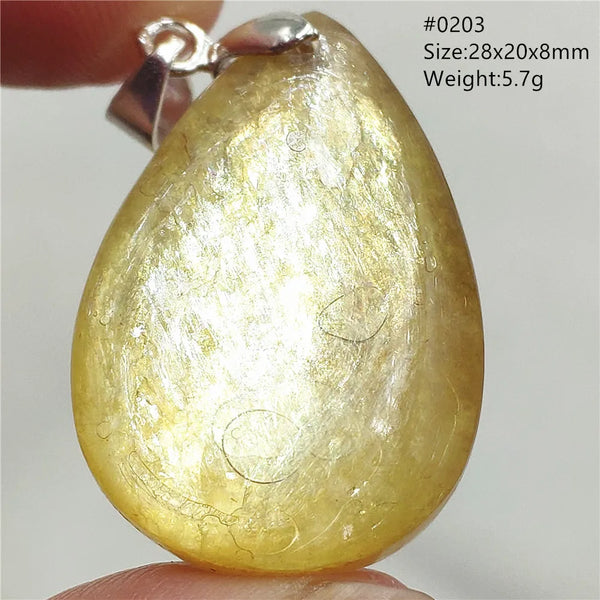 Gold Lepidolite Flash Pendant-ToShay.org