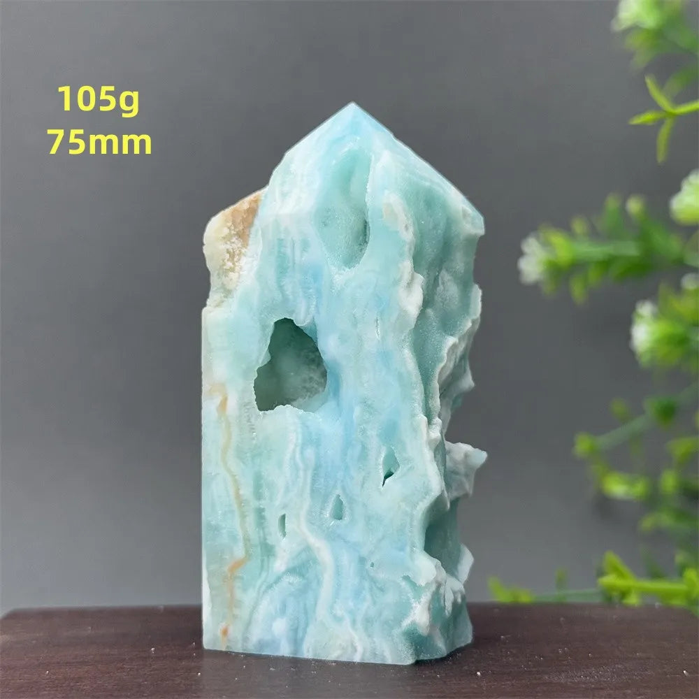 Blue Heteropolar Crystal Tower-ToShay.org