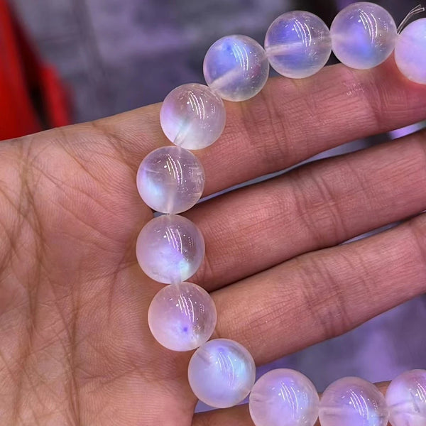 Blue Moonstone Bead Bracelet-ToShay.org