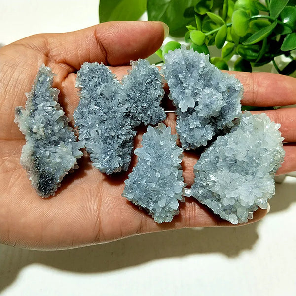 Blue Chrysanthemum Fluorite Cluster-ToShay.org