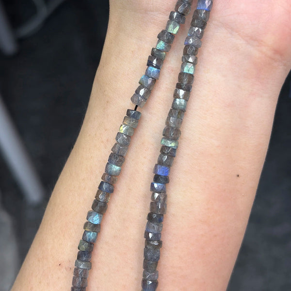 Blue Labradorite Rondelle Beads-ToShay.org