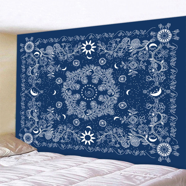 Mandala Moon Art Tapestry-ToShay.org