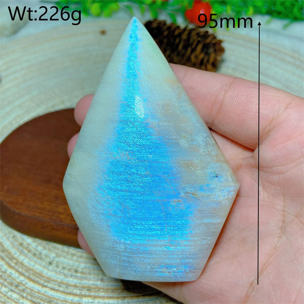 Blue Flash Moonstone Diamond-ToShay.org