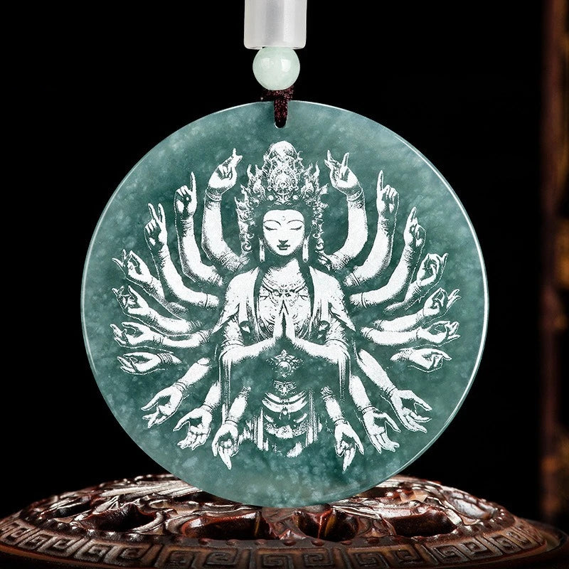 Blue Jadeite Pendant-ToShay.org