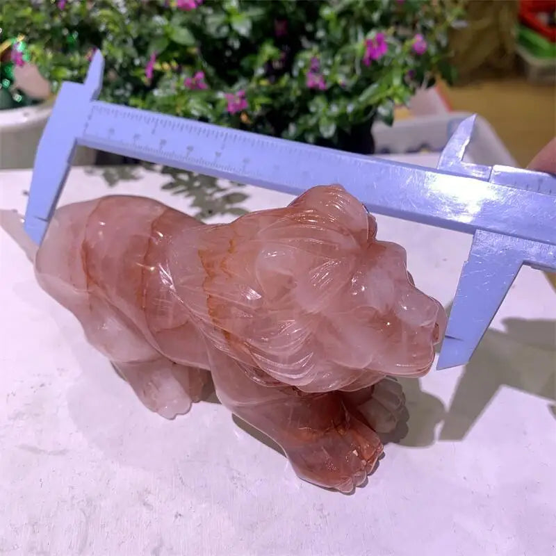 Red Fire Quartz Lion-ToShay.org