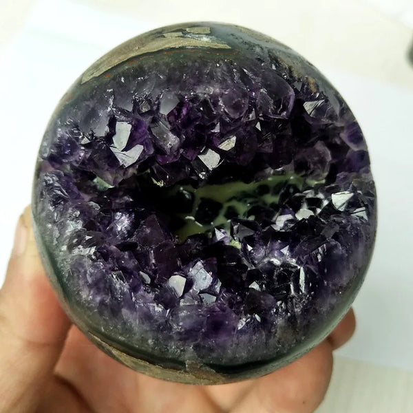 Purple Amethyst Geode Ball-ToShay.org
