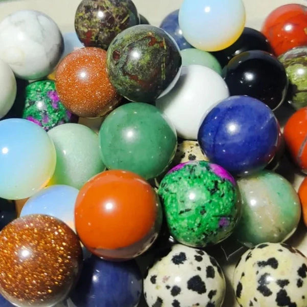 Mixed Quartz Crystal Balls-ToShay.org