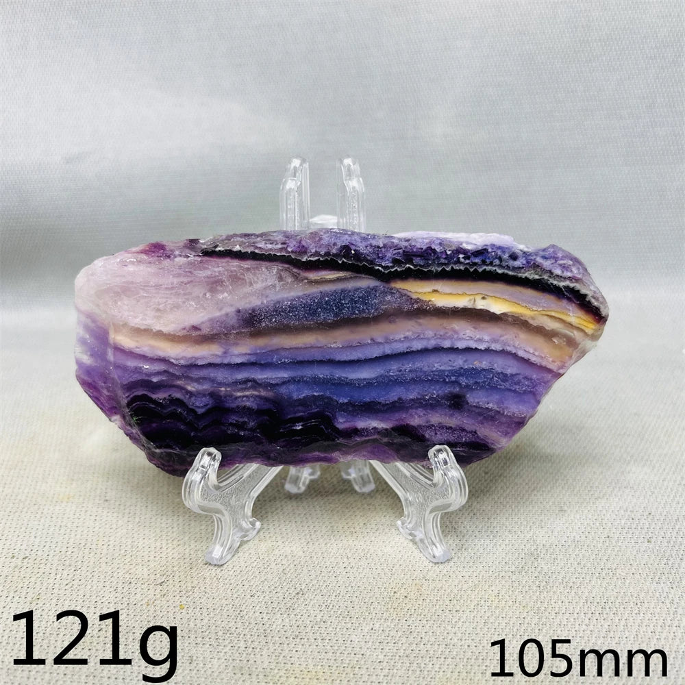 Purple Fluorite Rainbow Slice-ToShay.org