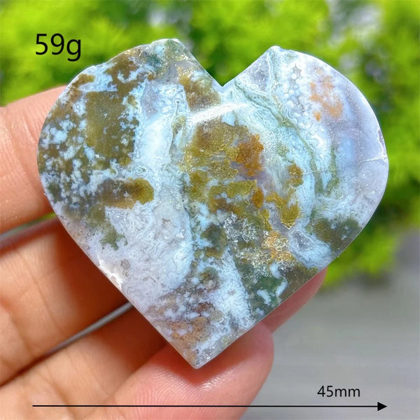 Green Moss Agate Heart-ToShay.org