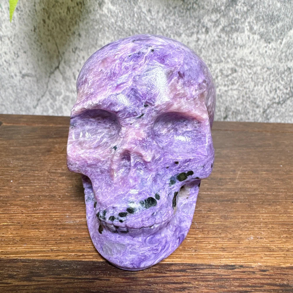 Purple Charoite Skull-ToShay.org