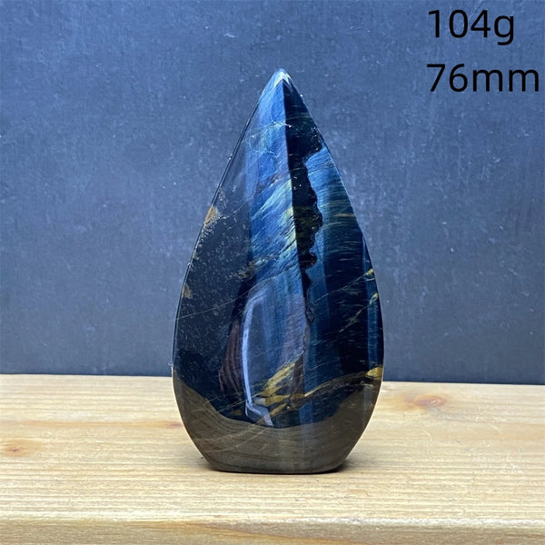 Blue Tiger Eye Stone Flame-ToShay.org