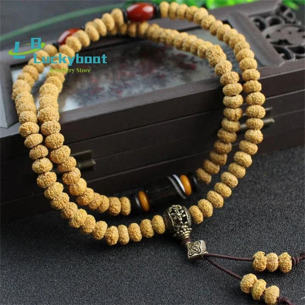 Yellow Rudraksha Bodhi Beads-ToShay.org