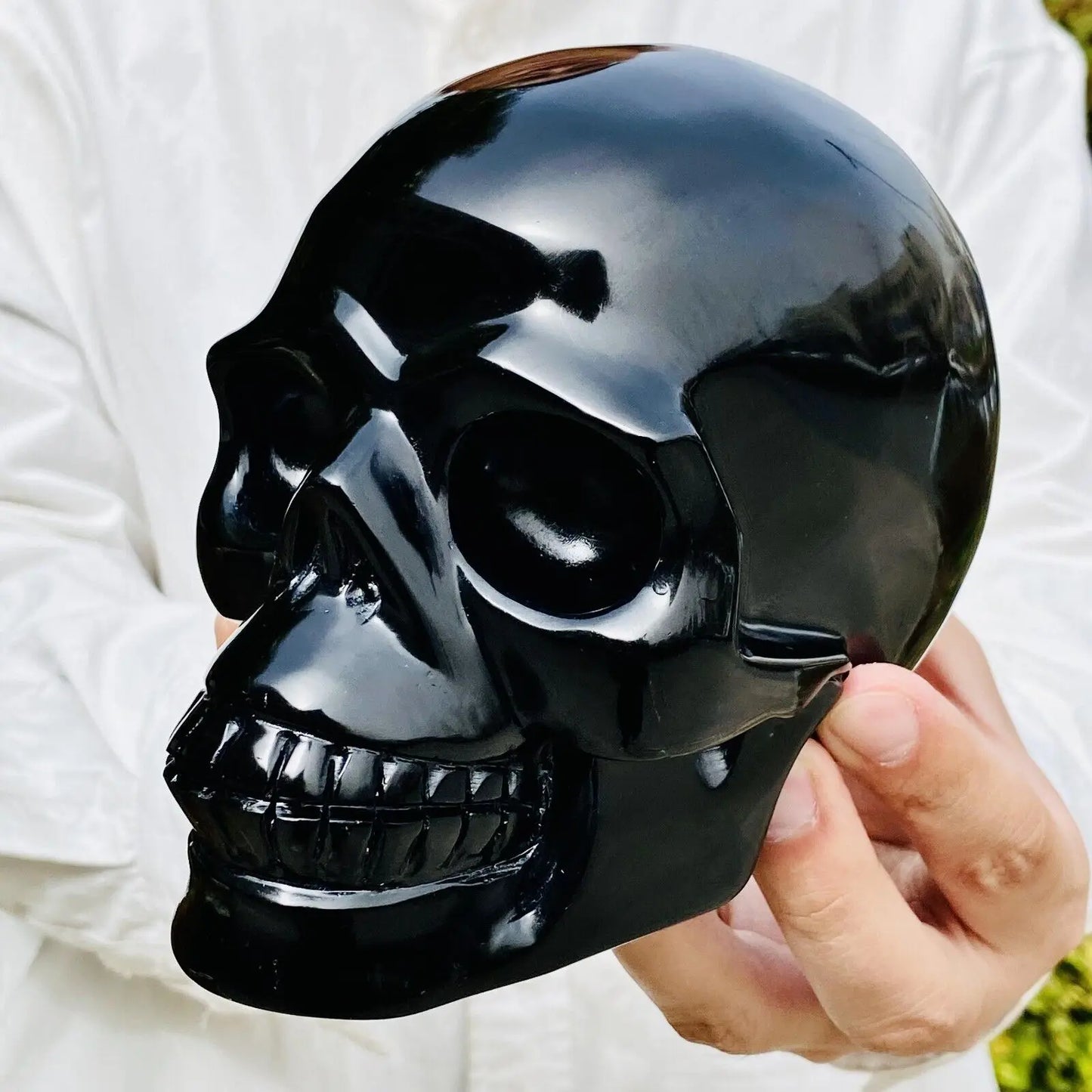 Black Obsidian Skull-ToShay.org