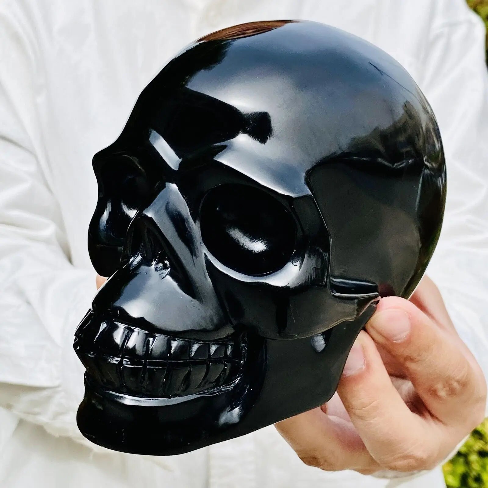 Black Obsidian Skull-ToShay.org
