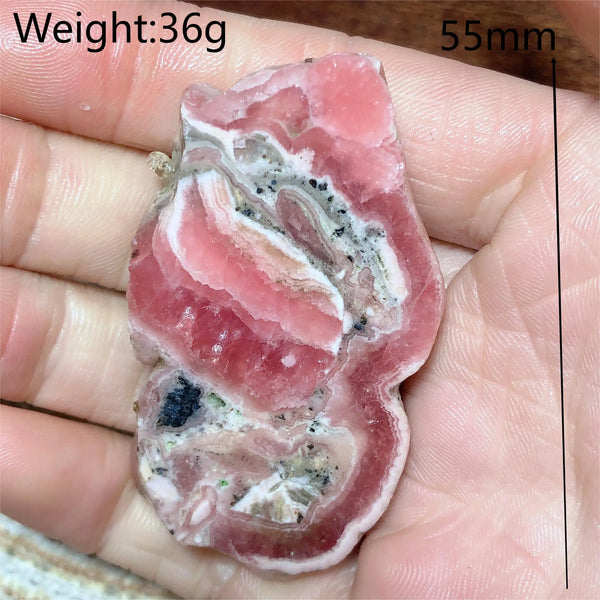 Pink Rhodochrosite Raw Rock-ToShay.org