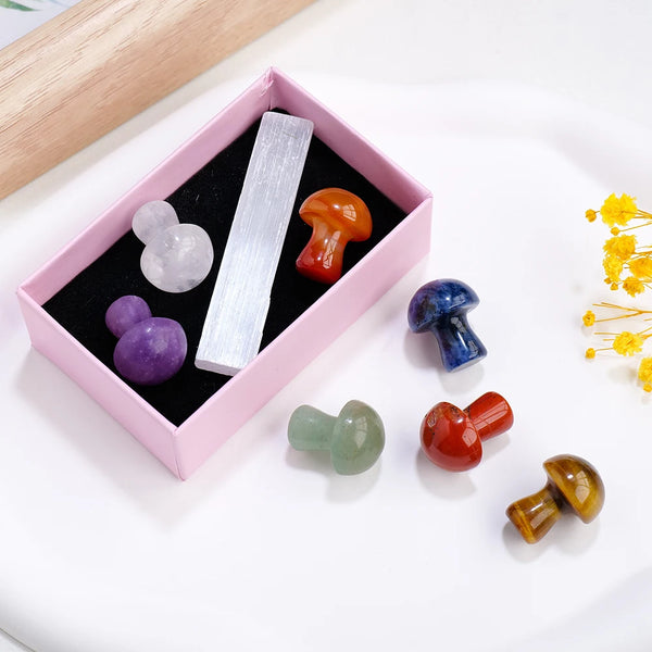 Chakra Crystal Mushrooms-ToShay.org