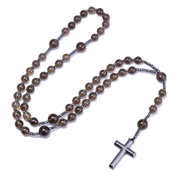 Brown Smoky Quartz Rosary-ToShay.org