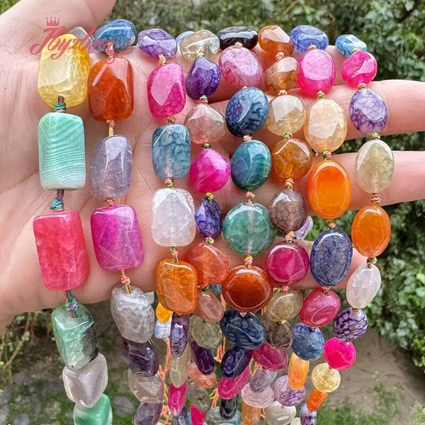 Mixed Cracked Agate Beads-ToShay.org