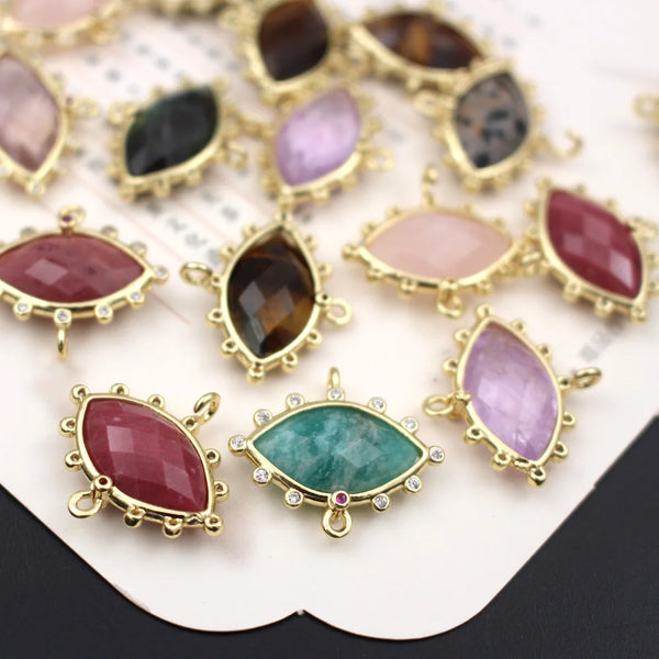 Gold Crystal Eye Charms-ToShay.org