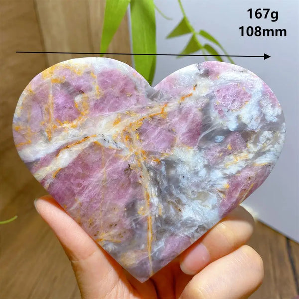 Pink Unicorn Tourmaline Heart-ToShay.org