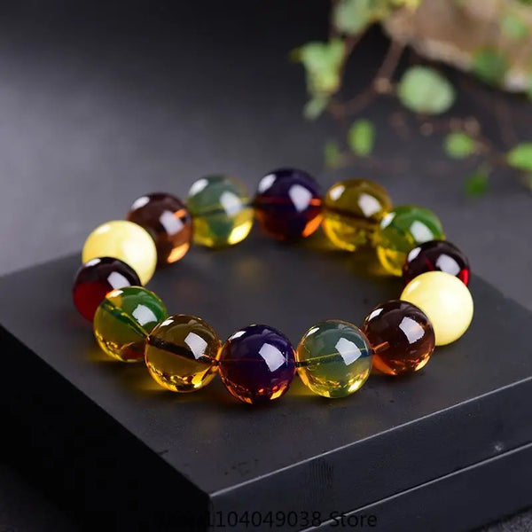 Mixed Amber Bead Bracelet-ToShay.org