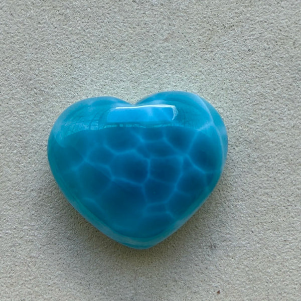 Blue Larimar Heart-ToShay.org