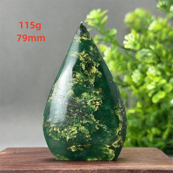 Green Emerald Agate Torch-ToShay.org