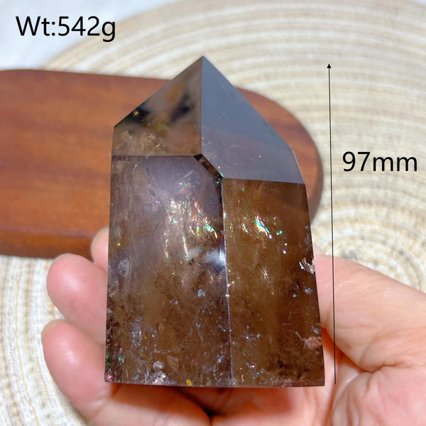 Smokey Rainbow Quartz Point-ToShay.org