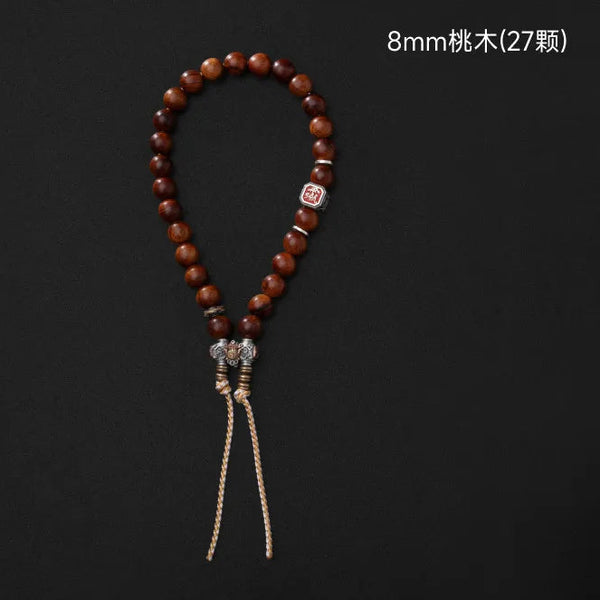 Brown Peach Wood Bracelet-ToShay.org