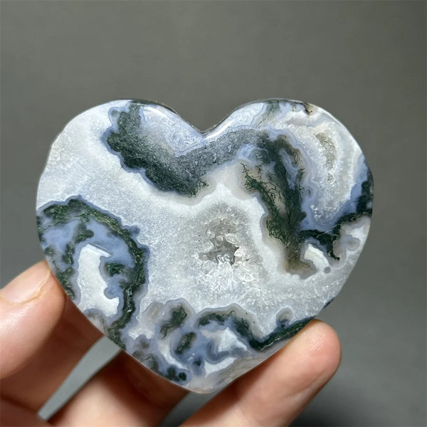 Green Moss Agate Heart-ToShay.org