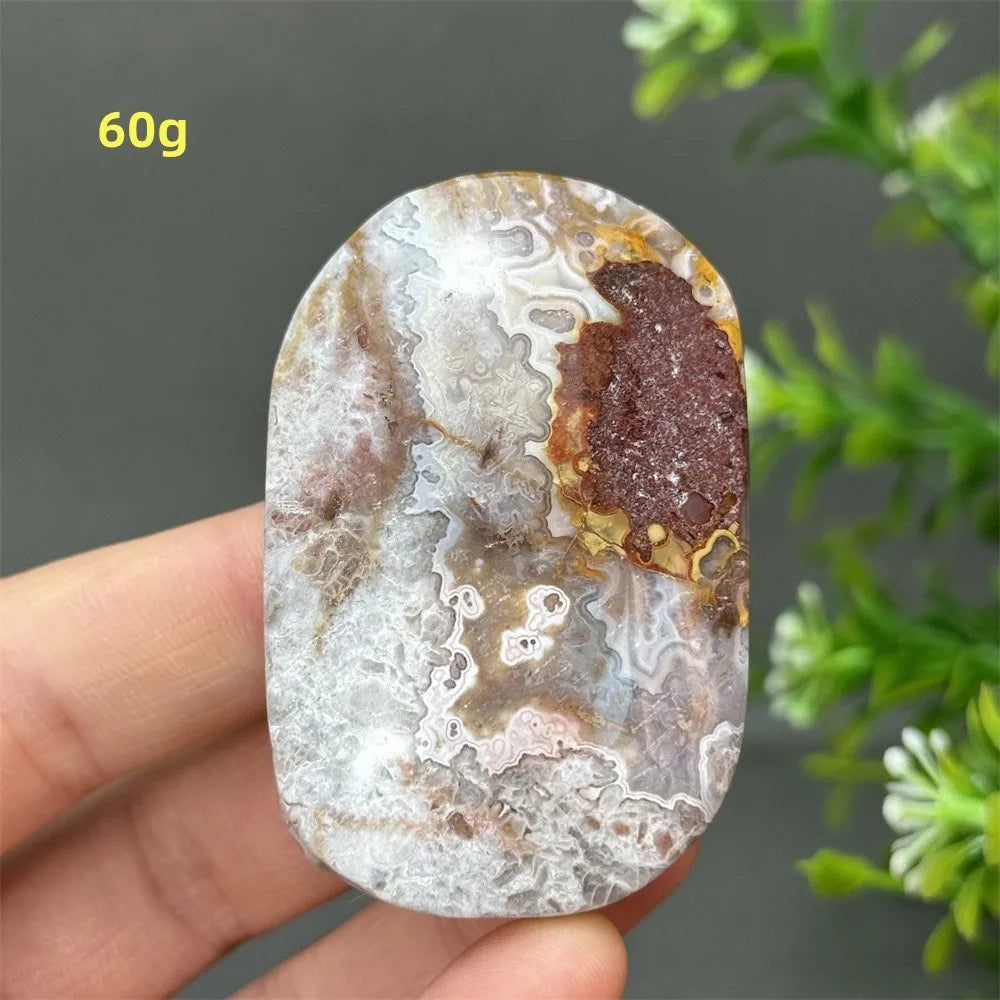 Red Agate Palm Stone-ToShay.org