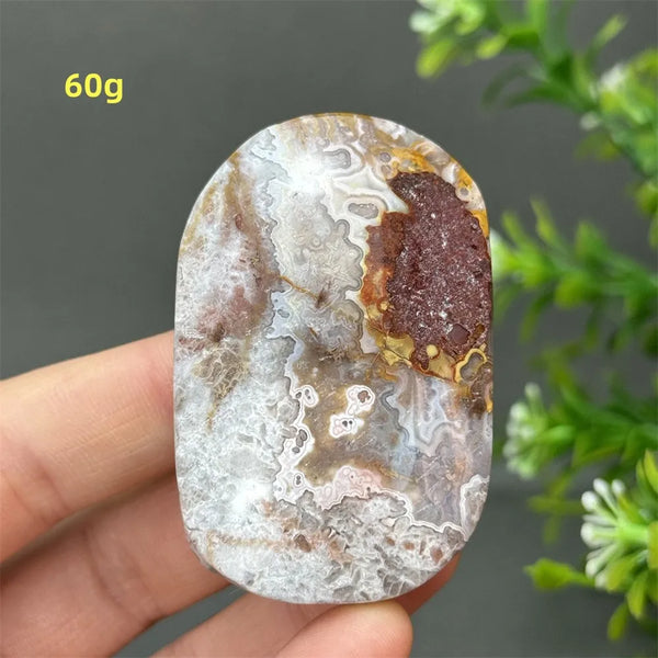 Red Agate Palm Stone-ToShay.org