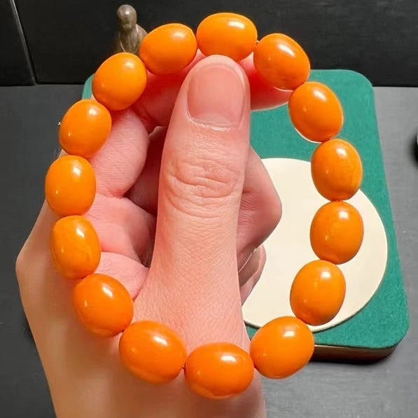 Orange Amber Bracelet-ToShay.org