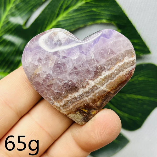 Purple Agate Amethyst Heart-ToShay.org