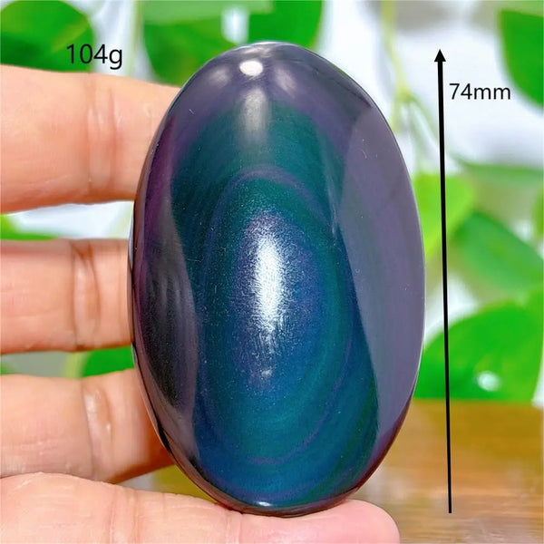 Rainbow Obsidian Palm Stones-ToShay.org